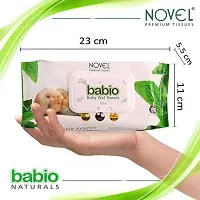 NOVEL Baby Wipes 80 Sheets/Pack  With Lid  Baby Wipes- Pack Of 24-thumb2