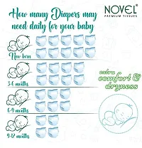 Novel babio m 54 baby diapers pants medium size-thumb1
