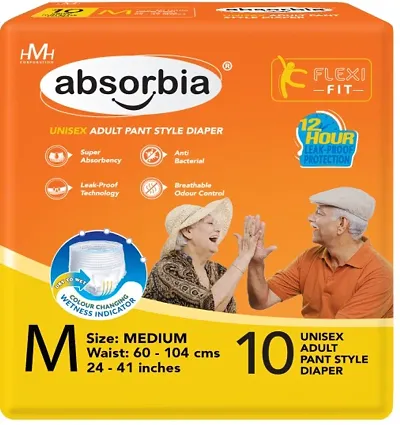 absorbia Adult Diapers pants medium Size