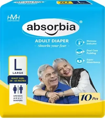 Absorbia Adult Diapers large [taped type not pant type]