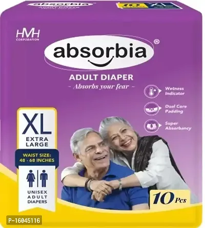 Absorbia Adult Diapers extra large [taped type not pant type]-thumb0