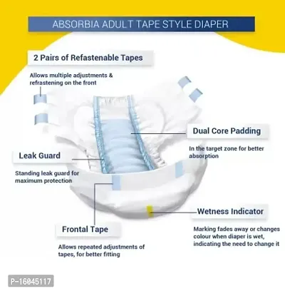 Absorbia Adult Diapers large [taped type not pant type]-thumb2