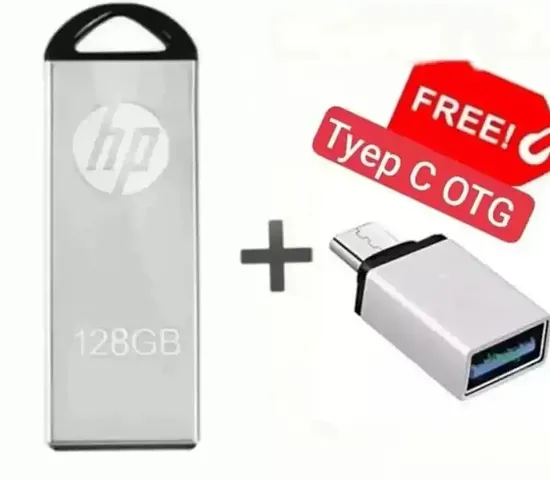 128 GB Pen Drive (Silver) 128gb pendrive 128 GB Pendrive 2.0 USB