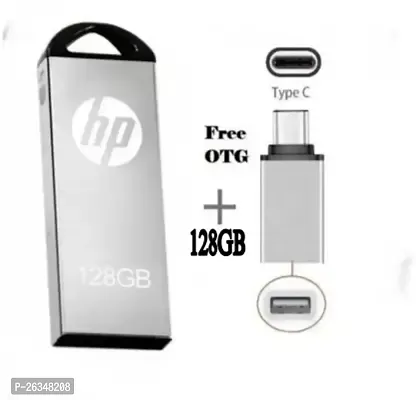 HP V220w  128 GB Pen Drive  with Tyep c  OTG CONNECTER FREE