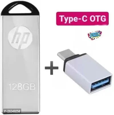 HP A1 V220W 128 GB Pen Drive  (Silver)-thumb0