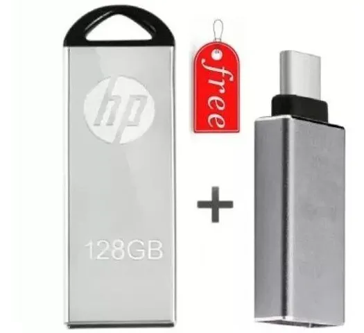 HP v220W 128 GB Pen Drive  (Silver)