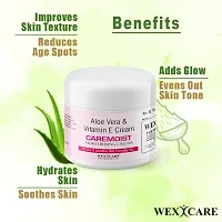 Aloe Vera and Vitamin E Cream | Moisturizer Cream For Men and Women For All Skin Type - 75g (Pack2)-thumb2