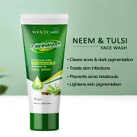 Skin Purifying Neem Face Wash for Acne and Pimples | With Aloe Vera, Tulsi, Tea Tree Oil and Vitamin E | For All Skin Types | 75 gm-thumb2
