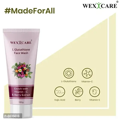 WEXCARE L Glutathione Face Wash Enrich with Vitamin-C for Skin Whitening - 100gm-thumb3