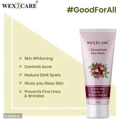 WEXCARE L Glutathione Face Wash Enrich with Vitamin-C for Skin Whitening - 100gm-thumb4