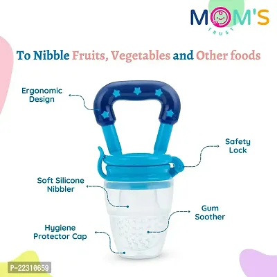 MOMS TRUST Fruit Feeder Baby Pacifier Food Feeder Silicon Safe for Kids (Pack 1)-thumb2