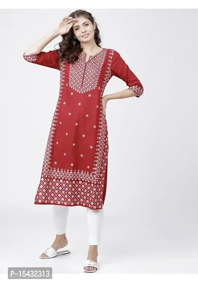 A-Line   Rayon Kurta For Women-thumb0