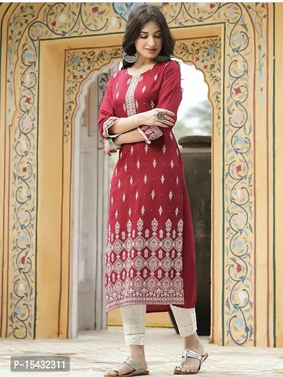 A-Line   Rayon Kurta For Women-thumb0