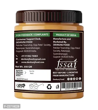 DEVKUNJ FOOD Natural Peanut Butter Creamy 350GM | 100% Natural Peanut Butter-thumb4