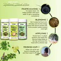 IYUSH Herbal Ayurveda Amla Powder with Indigo for Hair and Henna Colour ? | Natural Mask Dry Frizzy Volume each-thumb2