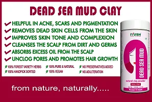 IYUSH Herbal Ayurveda Dead Sea Mud Clay and Multani Mitti Powder - (100gm + 150gm, Total 250gm)-thumb3