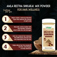 IYUSH Herbal Ayurveda Amla Shikakai Reetha Powder for Hair with Katha Powder and Henna Powder for Hair Colour ? 300gm | Herbal Hair Wash Powder | Hair Volume Powder | Natural Hair Colour | 100gm each-thumb2