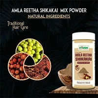 IYUSH Herbal Ayurveda Amla Shikakai Reetha Powder for Hair with Katha Powder and Henna Powder for Hair Colour ? 300gm | Herbal Hair Wash Powder | Hair Volume Powder | Natural Hair Colour | 100gm each-thumb1