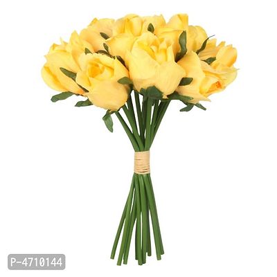 BS AMOR Artificial Flower Bunch/Buquet - Natural Looking  Bunch of 13Roses for Home Decoration Valentines Day (Multicolor)