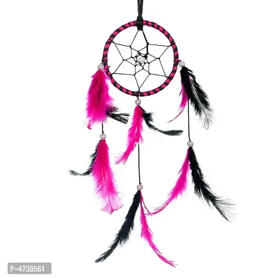 BS AMOR Sacred Hoops | Wall Hanging, Car Hanging | Home Decorative Showpiece Height 41CM, Pack of 1 (Red Black)&hellip;-thumb0