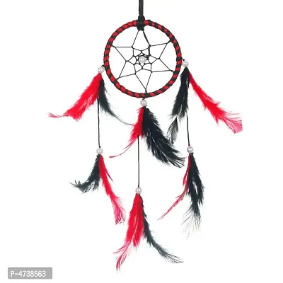 BS AMOR Sacred Hoops | Wall Hanging, Car Hanging | Home Decorative Showpiece Height 41CM, Pack of 1 (Red Black)&hellip;
