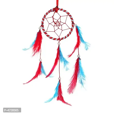 BS AMOR Sacred Hoops | Wall Hanging, Car Hanging | Home Decorative Showpiece Height 41CM, Pack of 1 (Red LightBlue)&hellip;