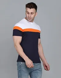 IESHNE LIFESTYLE Men's Round Neck Cotton Blend Regular Fit T-Shirt-thumb2