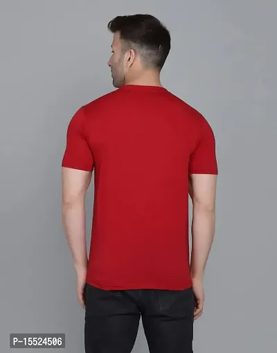 IESHNE LIFESTYLE Men's Cotton Blend Regular Fit Round Neck t-Shirt-thumb2