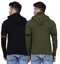 IESHNE LIFESTYLE Men's Cotton Blend Regular Fit Hooded Neck t-Shirt-thumb1