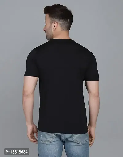 IESHNE LIFESTYLE Men's Cotton Blend Regular Fit Round Neck t-Shirt-thumb2