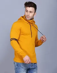 IESHNE LIFESTYLE Men's Cotton Blend Regular Fit Hooded Neck t-Shirt (Medium Multicolor)-thumb3