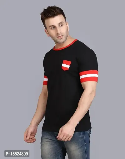 IESHNE LIFESTYLE Men's Pure Cotton Regular Fit Round Neck t-Shirt-thumb5