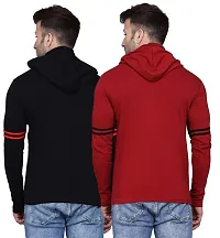 IESHNE LIFESTYLE Men's Cotton Blend Regular Fit Hooded Neck t-Shirt-thumb1