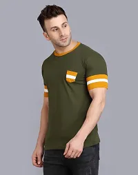 IESHNE LIFESTYLE Men's Pure Cotton Regular Fit Round Neck t-Shirt-thumb4