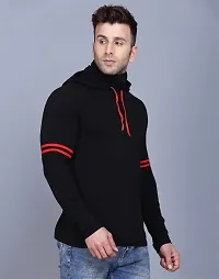 IESHNE LIFESTYLE Men's Cotton Blend Regular Fit Hooded Neck t-Shirt (Small Multicolor)-thumb3