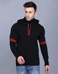 IESHNE LIFESTYLE Men's Cotton Blend Regular Fit Hooded Neck t-Shirt (X-Large Multicolor)-thumb4