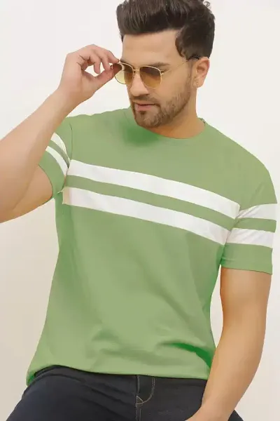 Regular Fit Round Neck Casual T-shirts for Men