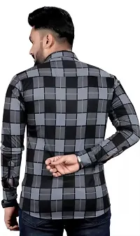 Classic Lycra Checked Casual Shirts for Men-thumb3