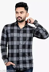 Classic Lycra Checked Casual Shirts for Men-thumb4