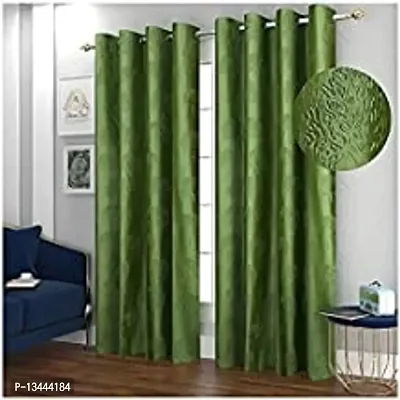 Stylish Multicoloured Polyester Printed Door Curtains