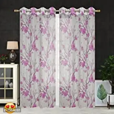 Stylish Multicoloured Polyester Printed Door Curtains-thumb0