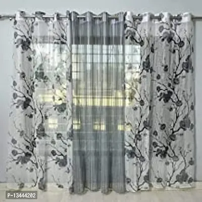 Stylish Multicoloured Polyester Printed Door Curtains-thumb0