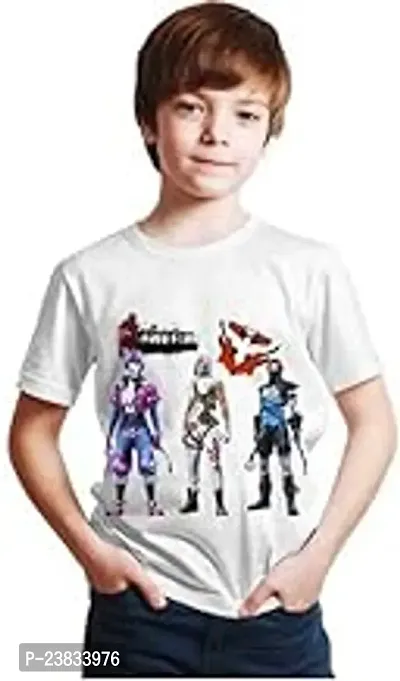 Stylish White Cotton Tshirts For Boys