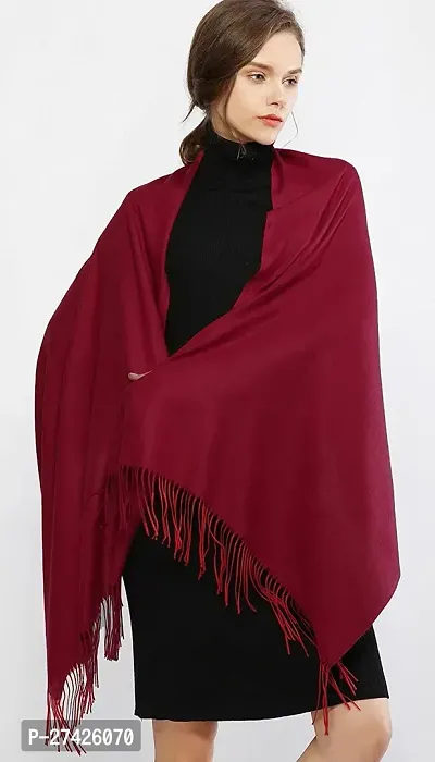 Classic Viscose Solid Stole for Women