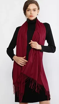 Classic Viscose Solid Stole for Women-thumb2