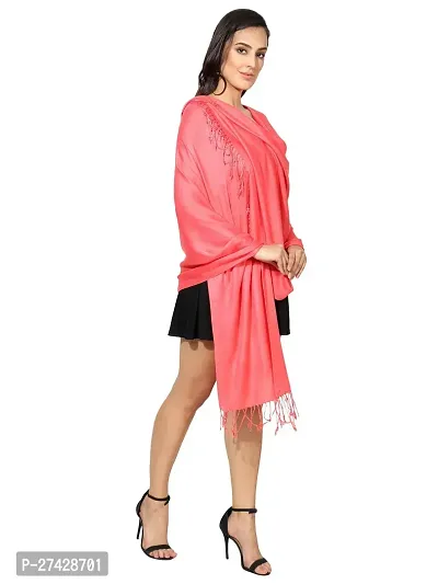 Classic Viscose Solid Stole for Women-thumb3