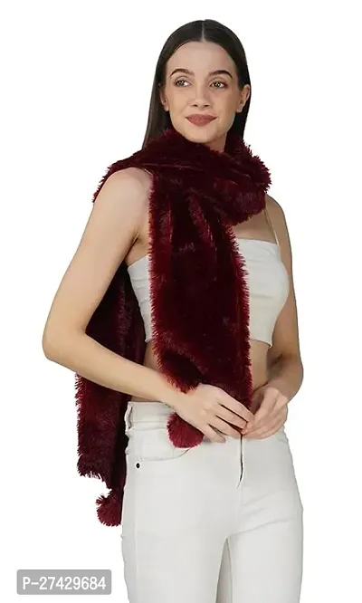 Classic Viscose Solid Stole for Women-thumb3