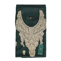 CASMIR GREEN PASHMINA WINTER KASHMIRI Embroidered Dress Material For Women-thumb1