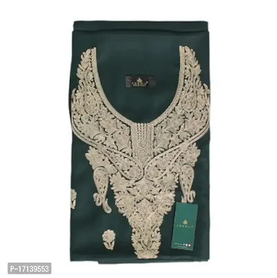 CASMIR GREEN PASHMINA WINTER KASHMIRI Embroidered Dress Material For Women-thumb2