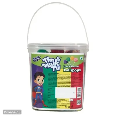 Derby Delightful Tim Buk Tu Assorted Lollipop Tub/Party Pack of 4 tasty Flavour (Pack Of 48 Lollipops,11.5gm Each)